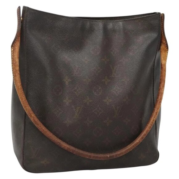 LOUIS VUITTON Monogram Looping GM Shoulder Bag M51145 LV Auth BA3890 - Picture 1 of 16